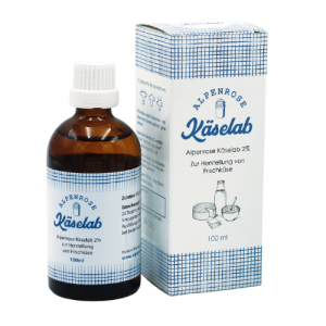 Alpenrose Käselab 100ml - Frischkäse zum Selbermachen.