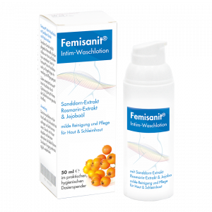 Femisanit Intim-Waschlotion – sanfte Pflege für den Intimbereich.